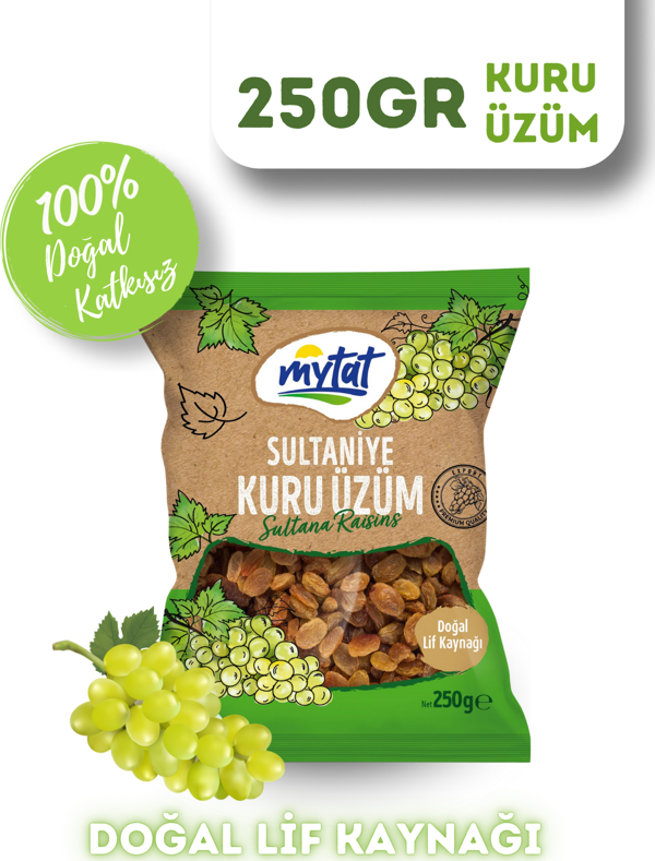 Mytat Doğal 10 No Sultaniye Kuru Üzüm 250 gr - Image 1
