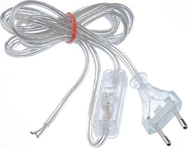 Tek-İş Ara Puar Lı Şeffaf Kablolu Fiş 2 Metre - Image 1