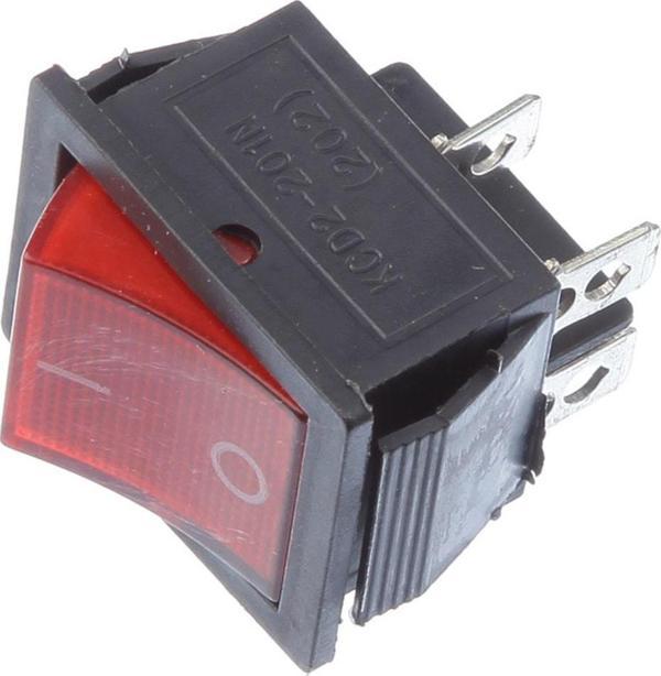 Tek-İş On Off Işıklı Anahtar Geniş Difaze 16a Elektrkli Cihaz Anahtarı - Image 1
