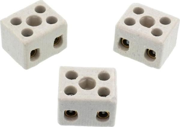 Tek-İş Porselen Klemens 2 X 4 mm No:1 3 Adet - Image 1