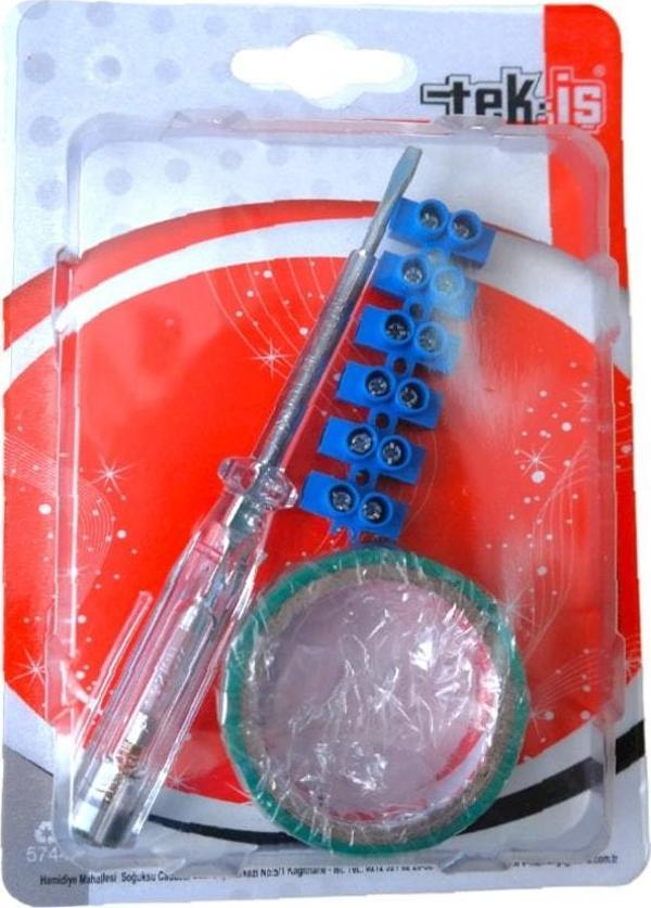 Tek-İş Set Elektrik Seti Kontrol Kalemi - Izole Bant - Klemens - Image 1