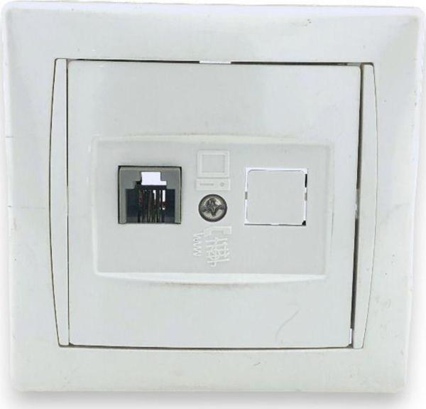 Tek-İş Sıva Altı Nümeris RJ11 Telefon Prizi - Image 1