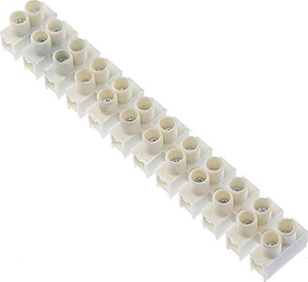 Tek-İş Tek-ış 520117 Sıra Klemens No:1 Yanmaz 12 X 0.5-4 Mm, Beyaz, 2.5 - 4mm Elektrik Te - Image 1