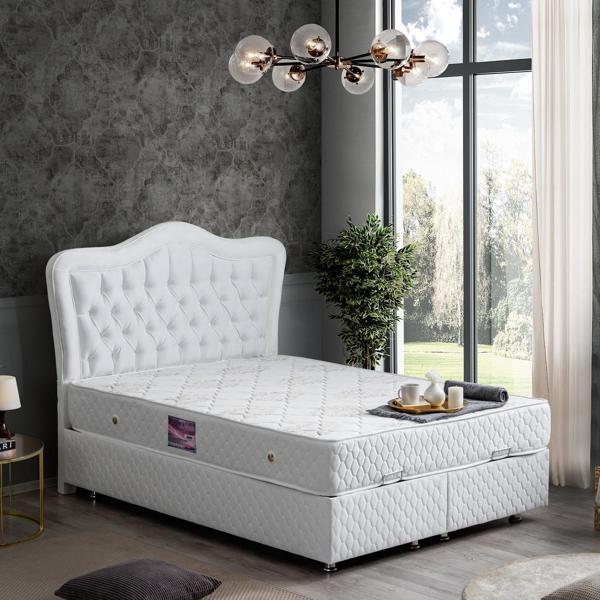 Setay Camelli Çift Kişilik Baza Başlık Deluxe Yatak Seti - Image 1