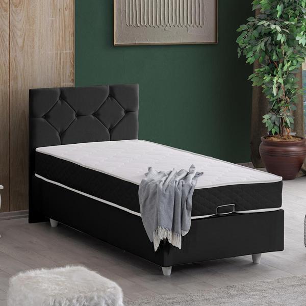 Setay Glamis Tek Kişilik Baza Başlık Letto Yatak Seti - Image 1