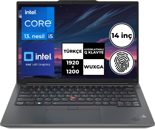 Lenovo ThinkPad E14 Gen5 i5-1335U 8 GB 512 GB SSD 14" WUXGA Windows 11 Home 21JK0003TX BT20 - Image 1