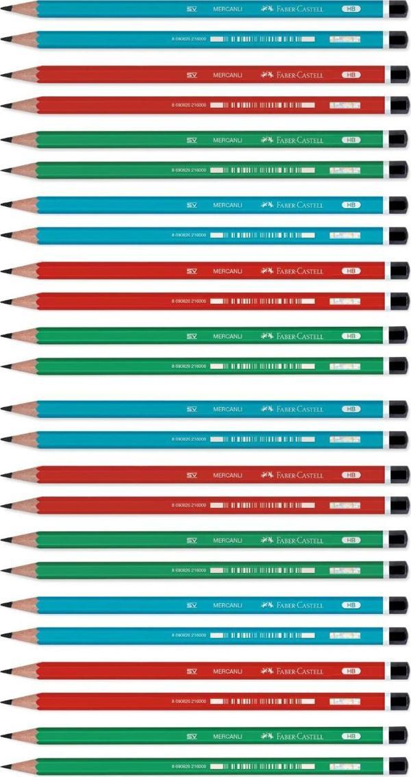 Faber-Castell Mercanlı Kurşun Kalem - 24 Adet - Image 1