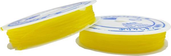 Sarı Misina 0.7 mm Esnek Silikon El İşi Takı Aksesuar Misinası - 1 Adet - Image 1