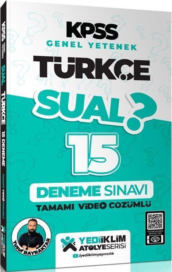 KPSS Genel Yetenek Sual Türkçe Tamamı Video Çözümlü 15 Deneme Yediiklim Yayınları - Yediiklim Yayınları - Image 1