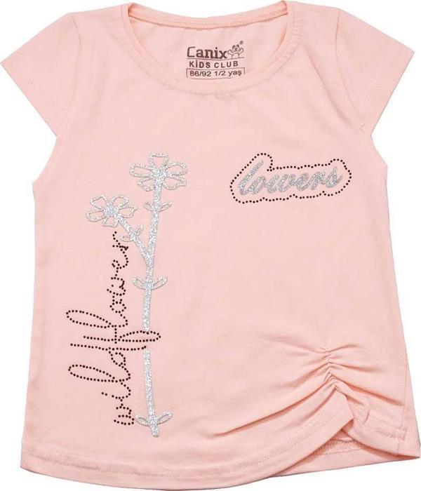 Lovers Taşlı Büzgülü Kız Body Somon - Image 1