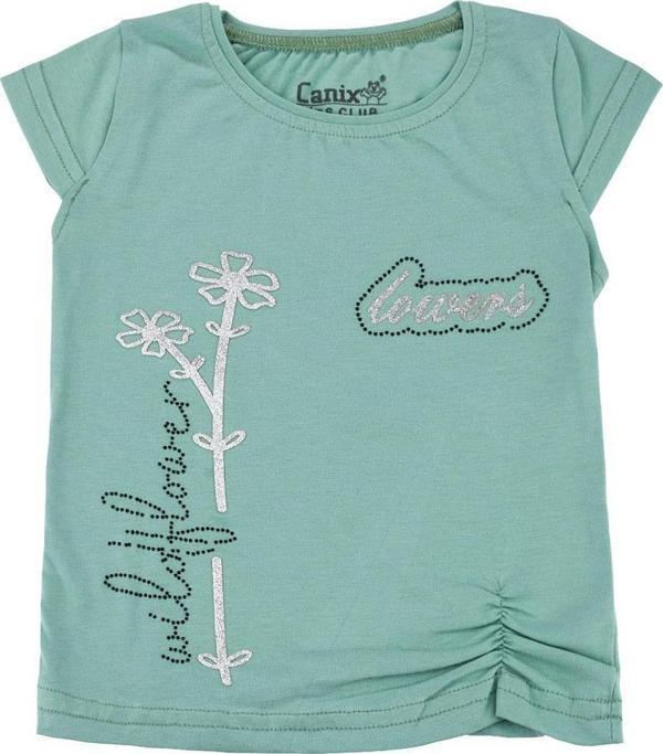 Lovers Taşlı Büzgülü Kız Body Yeşil - Image 1