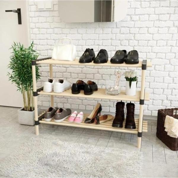 Seowood Seo 8162 Ahşap Çok Amaçlı Modüler 3lü Raf - Image 1