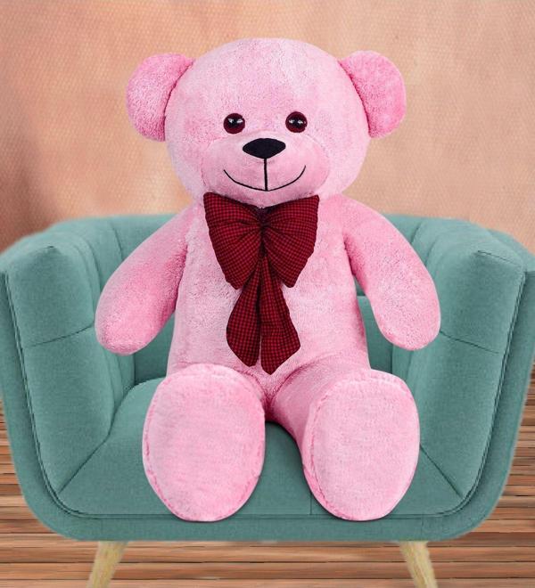 Bora Toys 90 Cm Papyonlu Ayıcık(%100 Yerli) - Image 1