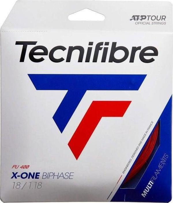 Tecnifibre X-One Biphase 18/1.18 (PU) Kırmızı Tekli Kordaj 01GXO118XR - Image 1