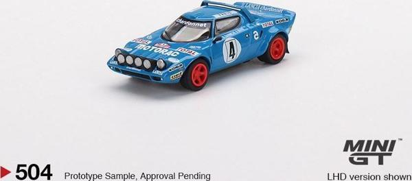 Mini GT Lancia Stratos HF 1979 Rally MonteCarlo Winner #4 504 - Image 1