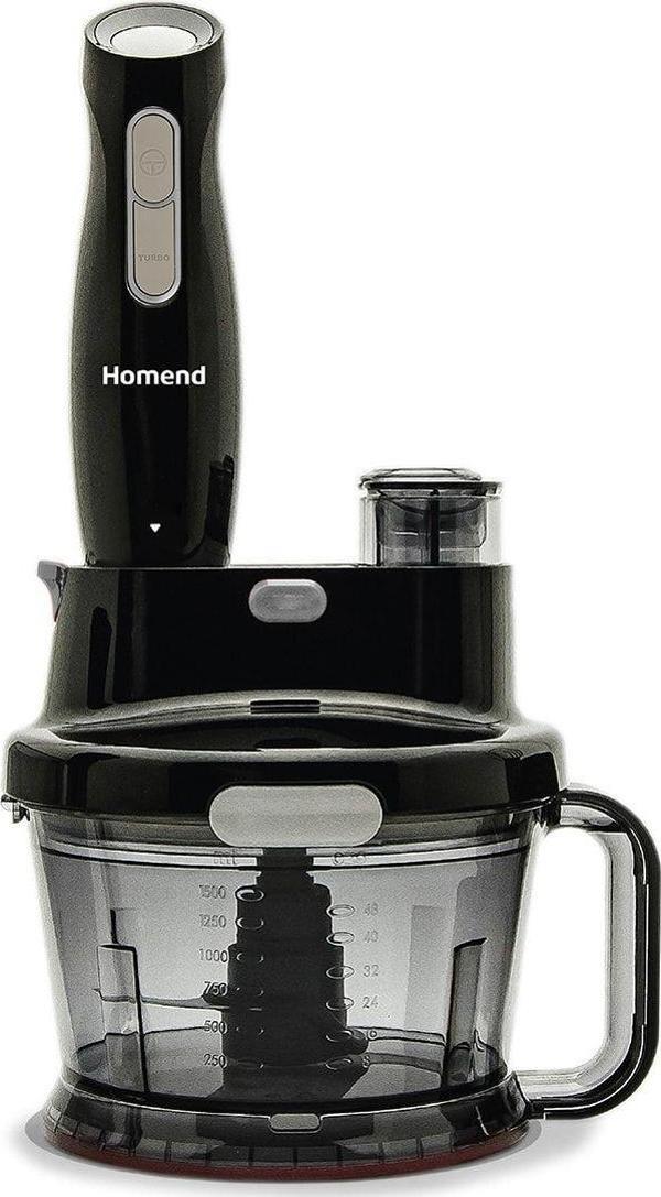Homend Functionall 2808h Mutfak Robotu Siyah Gri - Image 1