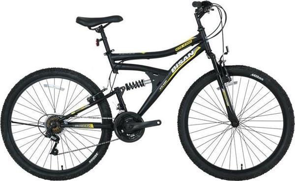 BİSAN MTS 4300 AMS.ERKEK DAĞ BİSİKLETİ 40CM V 24 JANT 21 VİTES MAT SİYAH SARI - Image 1