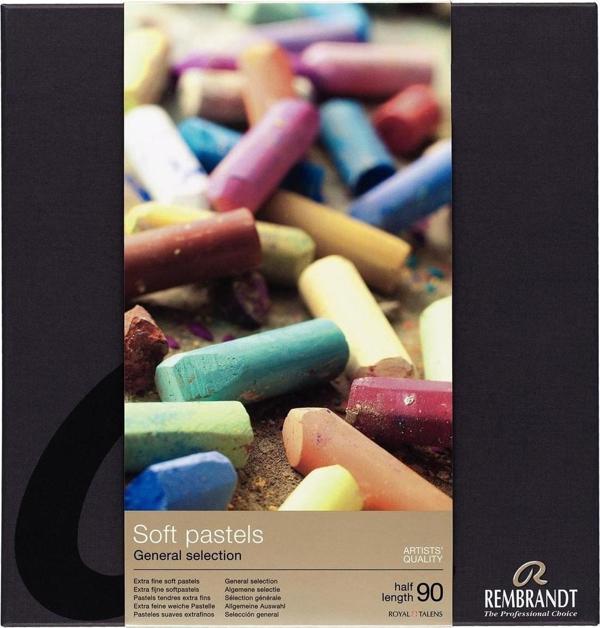 Rembrandt Yarım Boy Soft Pastel Boya 90 Renk General Selection - Image 1