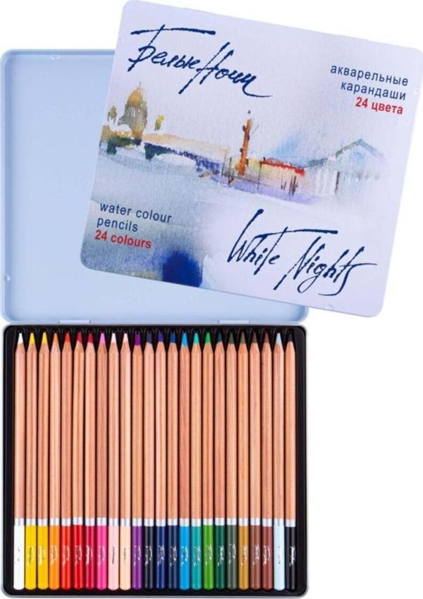 ST. PETERSBURG S.t. Petersburg Watercolour Pencıls Whıte Nıghts 24lü Set Metal Kutu - Image 1
