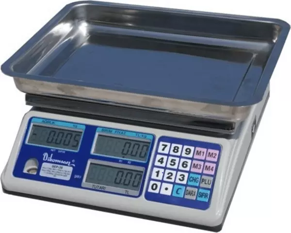 Dikomsan 30 Kg 5 Gr Tutar Hesaplamalı Terazi - Image 1