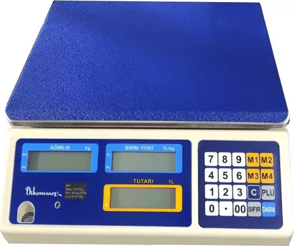 Dikomsan NP 30 Kg 5 Gr Tutar Hesaplamalı Terazi - Image 1
