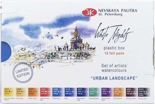 ST. PETERSBURG White Nights Extra-fine Tam Tablet Sulu Boya 2.5 ml 12’li Urban Set 19421873 - Image 1