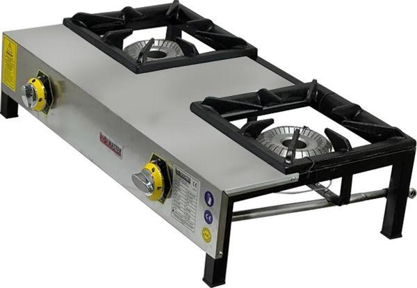 İnoxmaster 2'li Lokanta Ocağı Kısa Ayak Ce Belgeli Doğalgazlı - Image 1