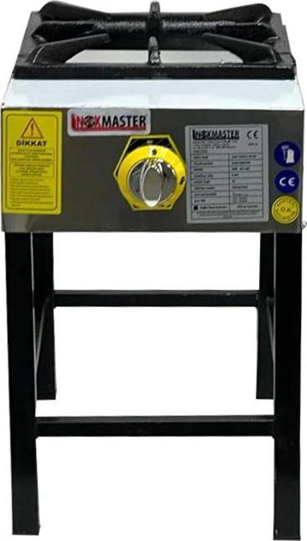 İnoxmaster Tekli Lokanta Ocağı Yüksek Ayak Ce Belgeli Doğalgazlı - Image 1