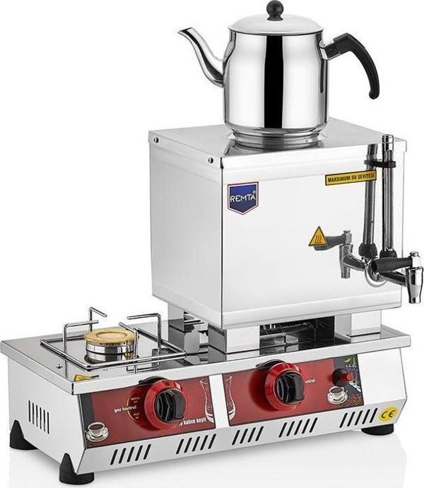 Remta 13 Litre Doğalgazlı15 Model Tek Demlikli Kahveci Takımlı Çay Kazanı - Image 1