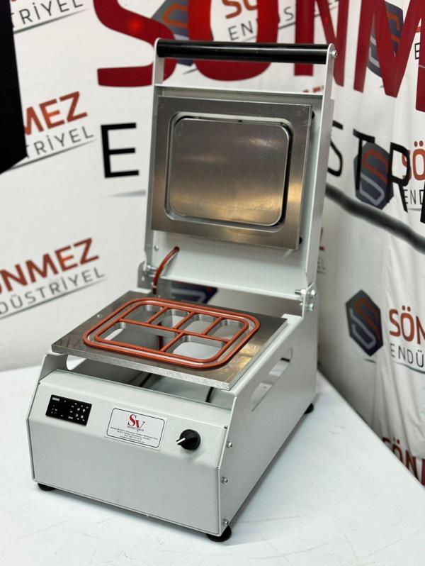 Sönmez Manuel 6 Bölmeli Kahvaltı Tabağı Kapatma Makinesi White - Image 1