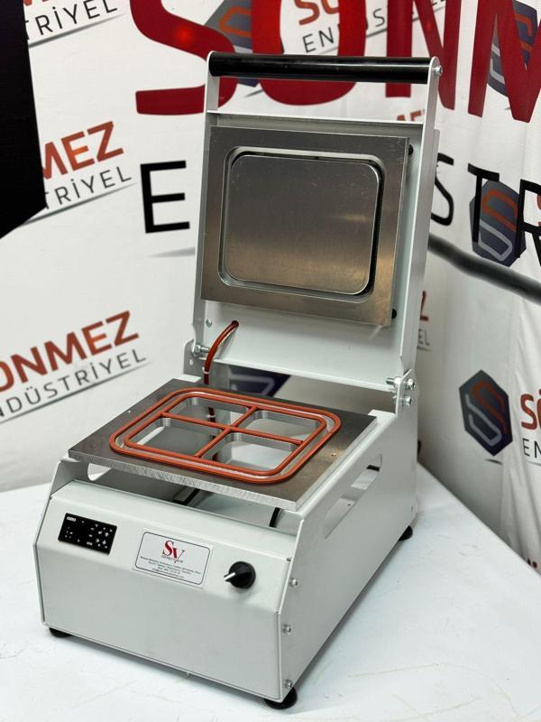 Sönmez Manuel Kase Kapatma 4 Gözlu Tabak Kapatma Makinesi White - Image 1
