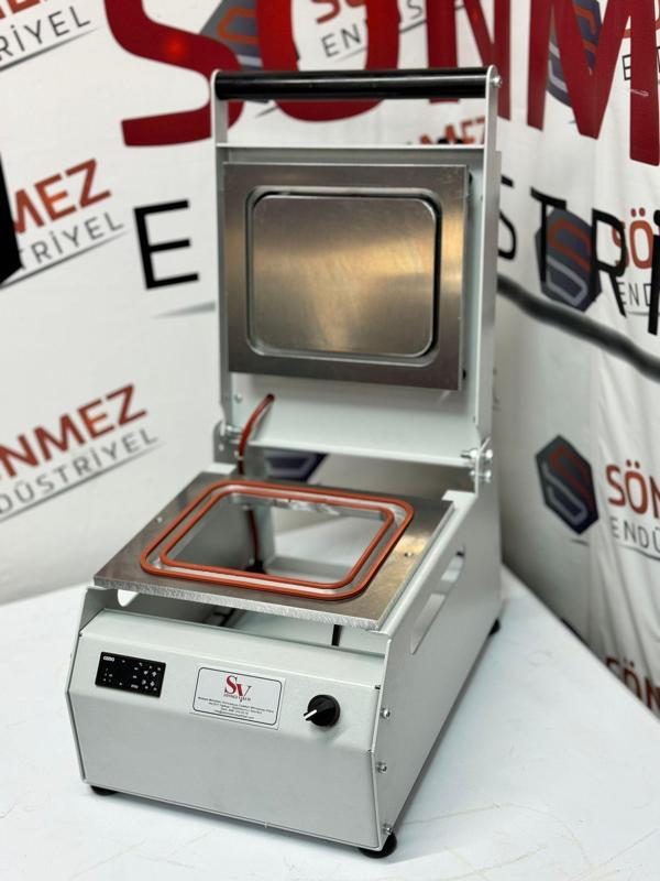 Sönmez SV 350 Manuel Tekli Kase Tabak Kapatma Makinesi White - Image 1