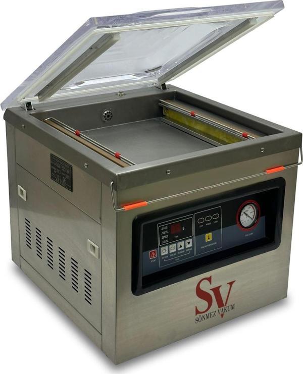 Sönmez Vakum Çift Çene 41 Cm Sucuk Kaşar Peynir Zeytin Vakum Makinesi - Image 1