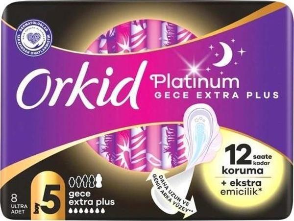 Orkid Platinum Tekli Paket Gece Extra Plus 8 Li - Image 1