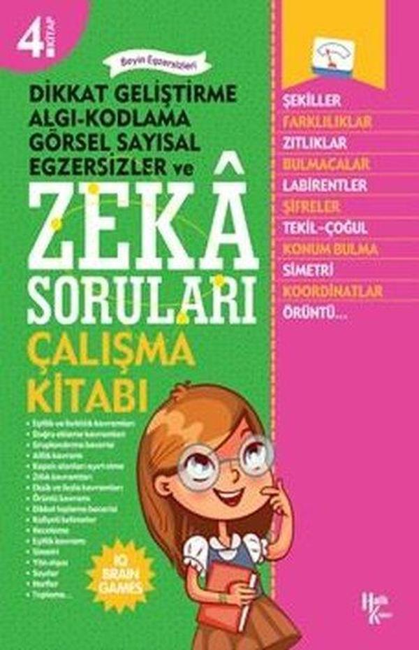 Zeka Soruları 4.Kitap-Çalışma Kitabı - Halk Kitabevi Yayınevi - Image 1