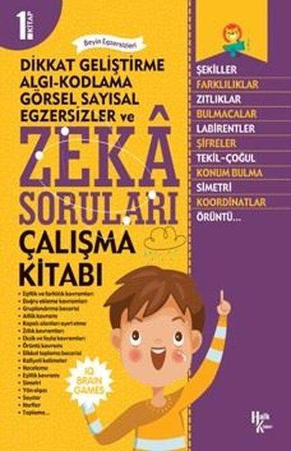 Zeka Soruları 1.Kitap-Çalışma Kitabı - Halk Kitabevi Yayınevi - Image 1