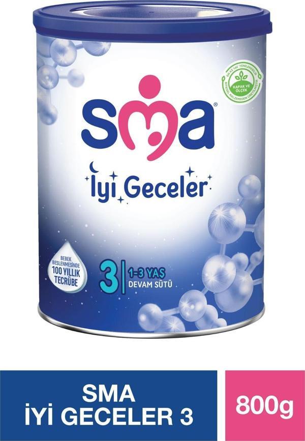 SMA İyi Geceler 3 1-3 Yaş Devam Sütü 800  gr - Image 1