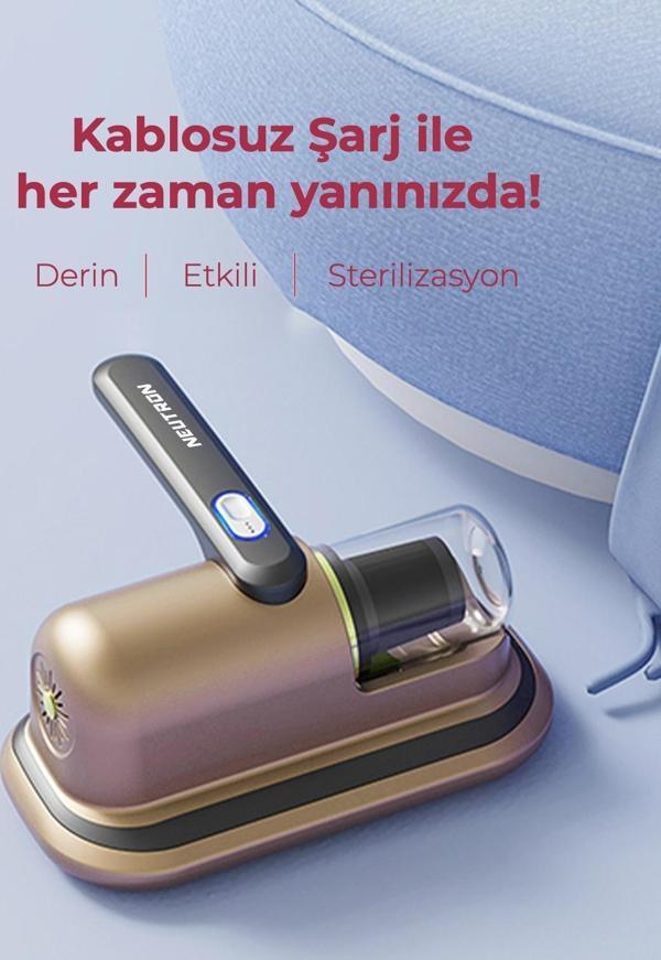 Anti Alerjen Şarjlı El Süpürgesi Gold - Image 1