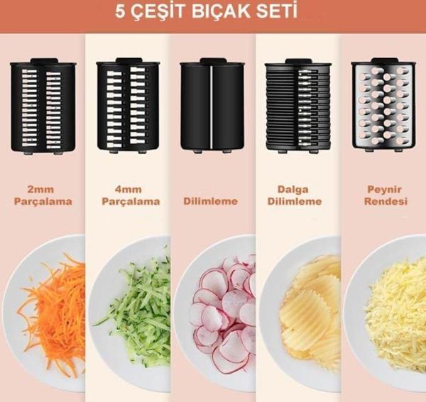 Robx R10 Çok Fonksiyonlu Içli Köfte Sosis Yapma & Salata Peynir Doğrama Dilimleme Makinesı - Image 1