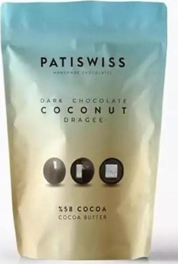 Patiswiss Bitter Çikolatalı Hindistan Cevizi Draje - Image 1