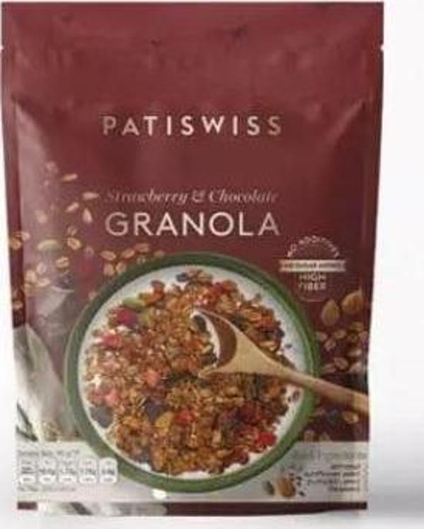 Patiswiss Çilek ve Çikolatalı Granola Doypack 300 g - Image 1