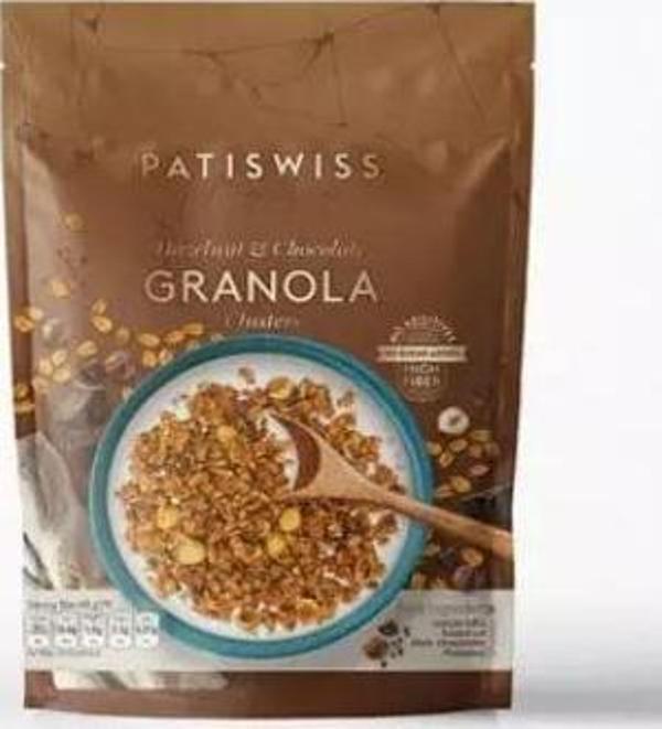 Patiswiss Kakao Nibli,Fındıklı,Çikolatalı Granola Doypack 200 g - Image 1