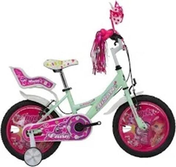 BİSAN ROSE KIZ ÇOCUK BİSİKLETİ 26CM V 16 JANT MİNT YEŞİL PEMBE - Image 1