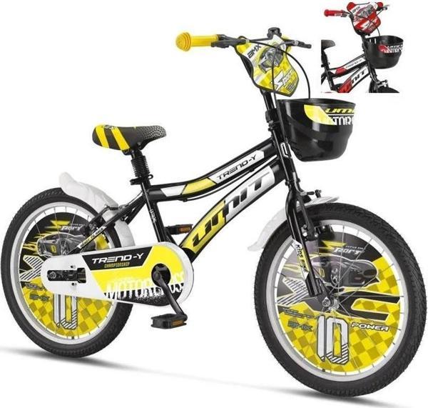 ÜMİT 2002 TREND-Y-BMX-SEPET-V-ERKEK ÇOCUK BİSİKLETİ 20 JANT SİYAH KIRMIZI - Image 1