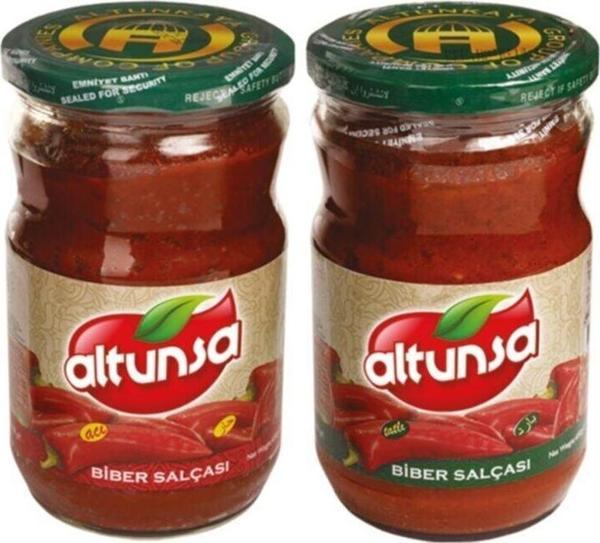 Altunsa Biber Salçası Acı Ve Tatlı 2'li Set 650 gr X 2 - Image 1