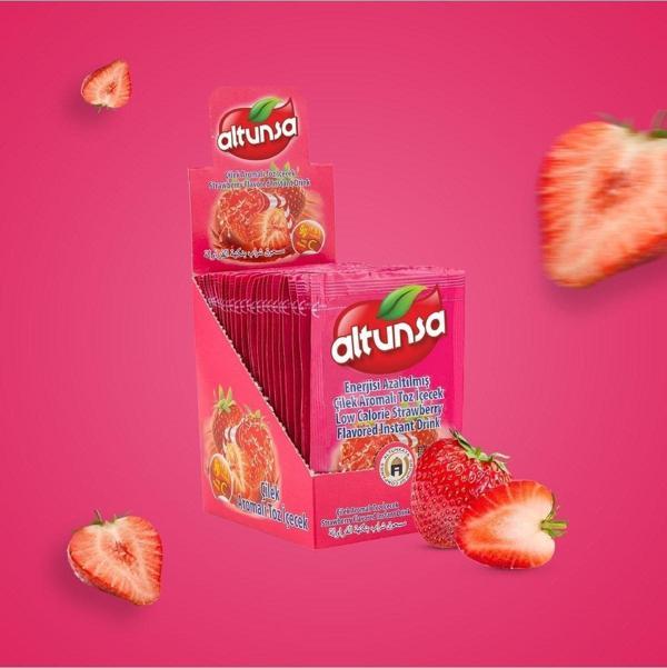 Altunsa Çilek Aromalı Soğuk Toz Içecek 9 gr X 24 Adet - Image 1