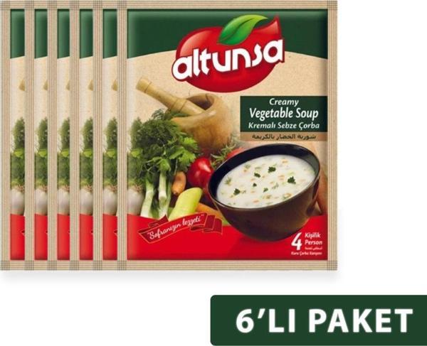 Altunsa Hazır Çorba Kremalı Sebze 6 lı 60 G - Image 1