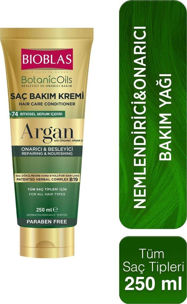 Bioblas Botanics Oil Argan Yağlı Saç Bakım Kremi 250ml - Image 1