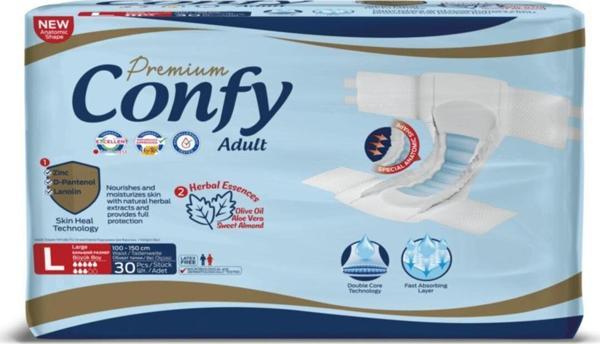 Confy Adult Yetişkin Bezi Large 30'lu - Image 1
