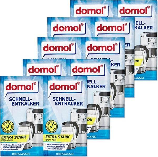 DOMOL Kettle Kahve Makinesi Kireç Çözücü Toz 2'li Paket 5 Adet - Image 1